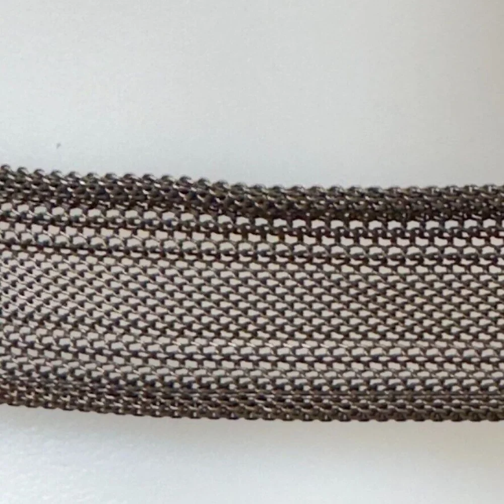LIMITED Vintage Brown Brushed Metal Mesh Adjustable Belt Women's Size Large - Picture 5 of 7
